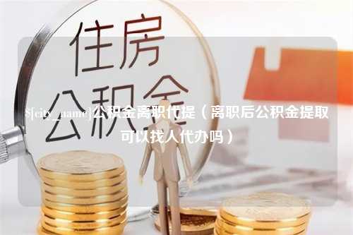 永州公积金离职代提（离职后公积金提取可以找人代办吗）